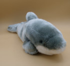 Skm Dolphin Soft Plush Stuffed Animal Toy Sea World Gray White 18   