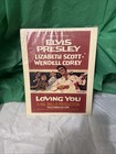Vintage Elvis Presley Loving You 1957 Original Movie Poster Paramount