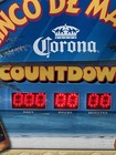 Corona Beer Light Up Countdown Clock Sign Game Room Man Cave Tiki Bar Beach New