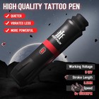 Tattoo Machine Kit With Pen  Ink And Needles For Beginners   Rca Power Adapter A