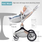 2 In 1 Black Baby Stroller Car Seat Bassinet Carriage 360   Travel System Hotmom