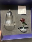 New Swarovski Disney Beauty   The Beast Enchanted Rose Figurine Display In Box