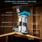 Cordless Router Tool Compatible With Makita 18v Battery tool Only   800w