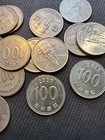 South Korea 100 Won       1 Coin Mixed Dates   km  35   free Shipping   nice