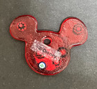 Murano Red Glass Disney Mickey Mouse Pendant Necklace