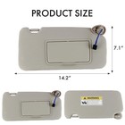 For Honda Hr-v Sun Visor With Lights Mirror Lh Platinum Gray 2016-2022