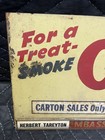 Vintage Old Gold Cigarettes Advertising Store Display Sign   7 5 X 26 5 