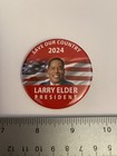 Larry Elder President 2024 Save Our Country Pin Back Button P131