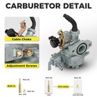 Nibbi Pz19 19mm Carburetor 49cc 70cc 90cc 100cc 110cc 125cc Atv Dir Pit Bike Ssr