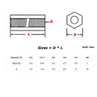 M2 M2 5 M3 M4 M5 M6 Black Nylon Female-female Spacer Hex Standoff Screws Nuts