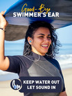 Ear Plugs For Swimming Surfing With Lanyard  Block Out Water Let Sound In  Reusa