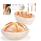 Banneton Bread Proofing Basket Set 9 Inch Round   10 Inch Oval sourdough 