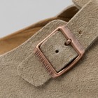 Birkenstock Boston Clog Taupe Suede Leather Soft Footbed Men s And Women s Shoes
