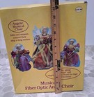  Vtg Christmas Elegance Musical Fiber Optic Choir Of Angels 3 Singing Figures