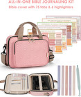 Bible Cover Case For Women    w 6 Highlighters   Tabs    Large Bible Bag  Bible