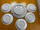 Antique German Porcelain Plate Set - Floral And Fruit Design - Made In Germany