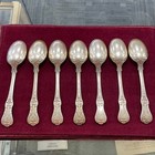  7  Tiffany Sterling Silver Spoons     English King     Used Condition    trusted   
