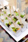 White Chinese Take Out Boxes W chopsticks Set Appetizer Display Dumplings Box
