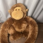 Toys R Us Animal Alley Monkey Plush Brown Hanging Long Arms Gorilla Chimp Ape