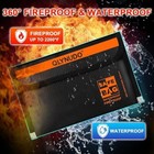 2 Fireproof Money Bags Set 5x8 Inches Zipper Non-itchy Wallet For Valuables Cash