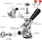 Keg Coupler 304 Stainless Steel Probe Sankey Keg Coupler D System Keg Tap For  