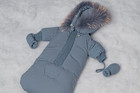 Baby Snowsuit  Mantel 3m Infant Newborn Bunting Mohair Detail Down Filling