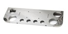 Stainless Steel Real Light Panel With 4 Inch Light Round Cutouts And 2inch