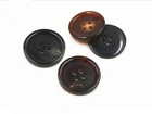 50 100pcs  Real Horn Sewing Button Natural Buffalo Round Button Four Hole
