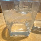 Canadian Club Clear Glassware Tumblers Whiskey Rocks Glasses Square Base