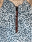 True Grit Fleece Youth Sz Medium Pullover 1 4 Zip Bluish Green