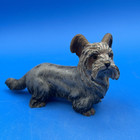 Antique Vienna Bronze Cold Painted Skye Terrier Dog Figurine  Made In Austria