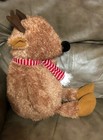 Moose Deer Gund Wild Plush Stuffed Animal Toy 19  Rare Christmas Red Scarf Funny