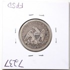 1857 25c Seated Liberty Quarter Dollar In Vf Condition  7237