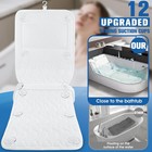 Thick Bath Pillow Full Body Bathtub Mesh With Adjustable Lumbar Support Cushion