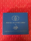 Vintage Decanter Tags Labels   In Original Box   By Stieff