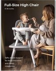 Harppa Moro Convertible Baby High Chair Gray Removable Tray 5-point Harness