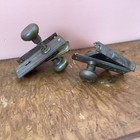 Lot Of 2 Antique-style Brass Door Knobs  In Aged Brass For Parts Only