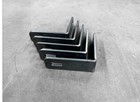 6  X 6  X 2  X 1 4  Steel 90   Angle Bracket With Slots  5 Pack 