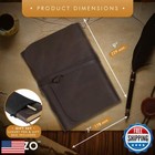 Elizo Leather Journal Notebook Leather Bound Journal For Men - 7x9 Refillable
