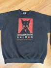 Vintage 90s Dog Breath Saloon Cologne Germany Black Sweatshirt Doberman Xl