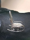 Vintage Metal Filigree Working Rocking Chair Dollhouse Furniture 2 1 2  Patina