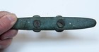 Vintage Solid Bronze 6    Boat Cleat Great Patina Original Bolts