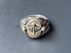 Wwii Ww2 Us Army Air Force Sweetheart Photo Locket Ring Sterling Silver