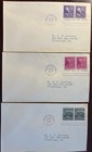1938 Presidential Coils Fdc   839-851  Without Cachet  Mostly Pairs 