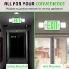 Led Exit Signs With Emergency Lights For Business Industrial Safety Commercia   
