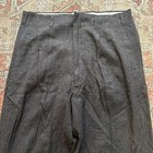 Vintage 40s 50s Salt And Pepper Wool Pleated Work Slacks 31 X 31 5