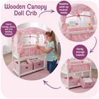 Doll Crib With Bedding  Storage Baskets  Mobile   Personalization Kit - Ideal   