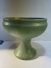 Vtg Mccoy Floraline 461 Green Footed Pedestal Planter Vase Ceramic Made In Usa
