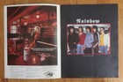 1980 Rainbow  down To Earth  Concert Tour Uk Program Richie Blackmore Bonnett