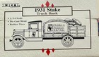 1931 Stake Truck Bank  Farm   Family Center Die-cast Metal 1993 By Ertl Company